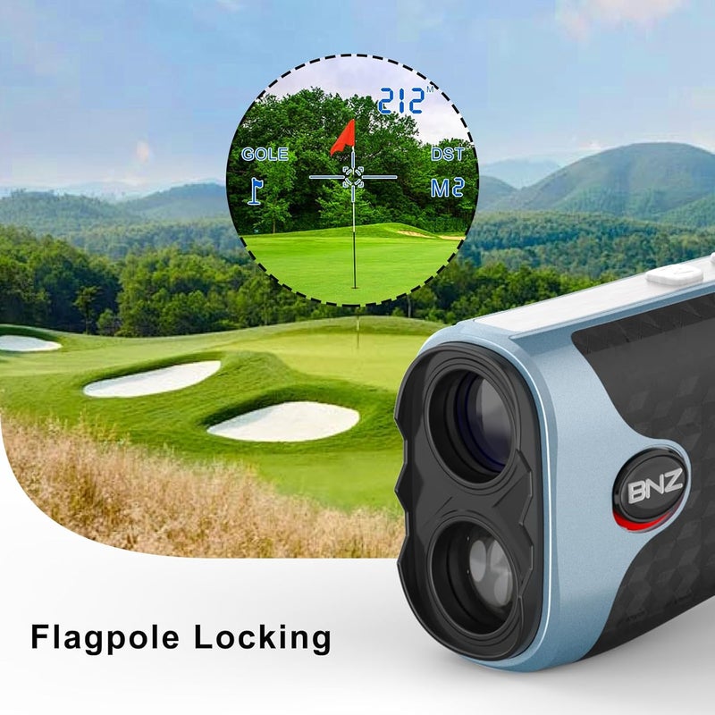BNZ High Precision Range Finder Golf with Slope Switch for Golf Tournament,Quick,1200 Yards, Flag Pole Locking Vibration,Rechargeable Range Finders with Magnet Stripe,Easy to Use - Image 4